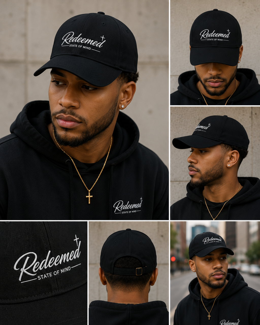 Redeemed Hoodie — "Redeemed: State of Mind" Christian Faith Pullover