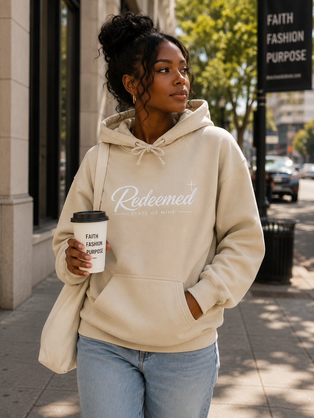 Redeemed Hoodie — "Redeemed: State of Mind" Christian Faith Pullover