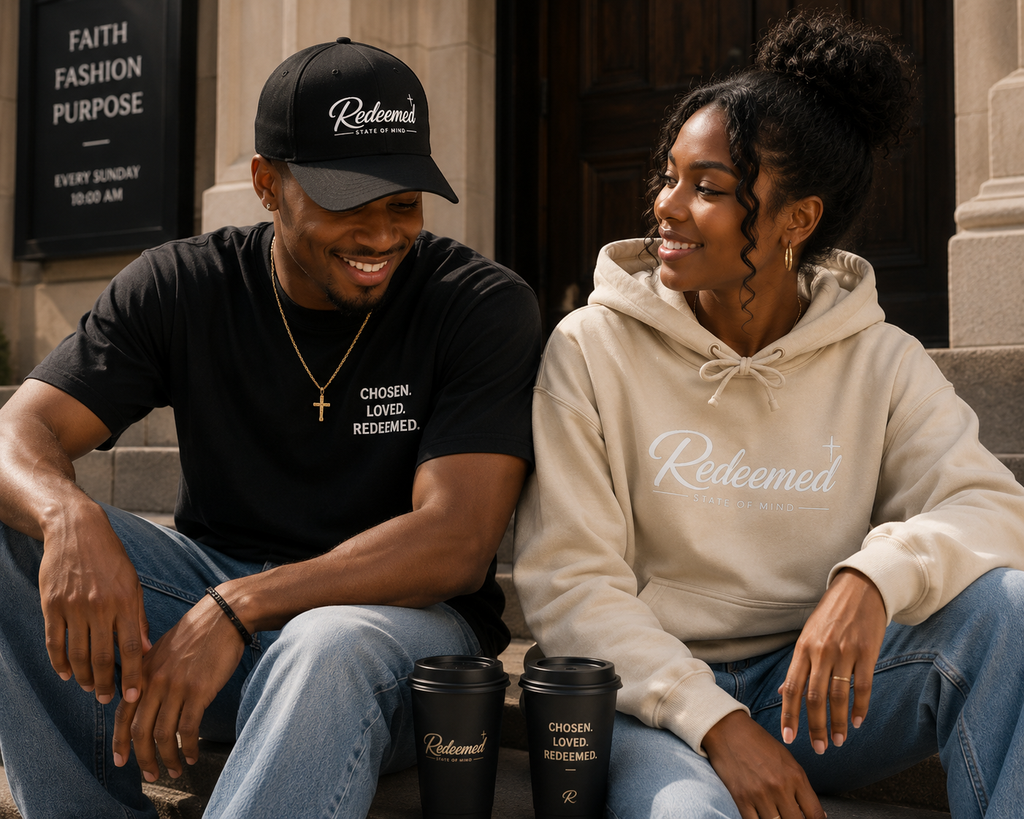 Redeemed Hoodie — "Redeemed: State of Mind" Christian Faith Pullover