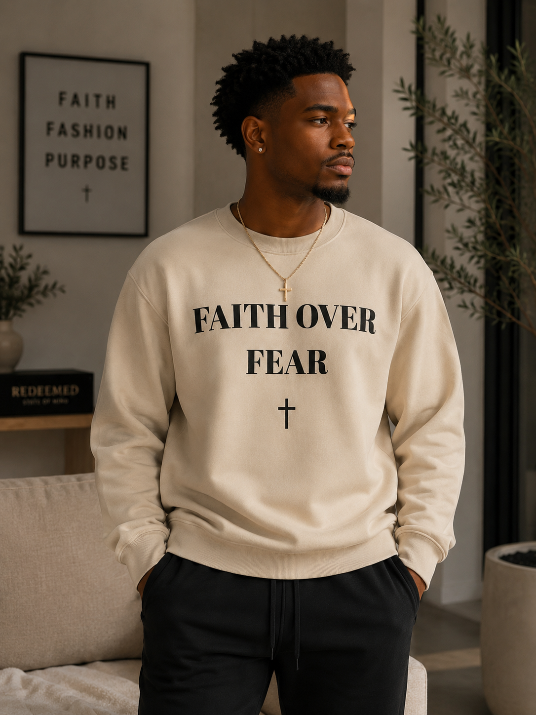 Faith Over Fear™ Essential Crewneck