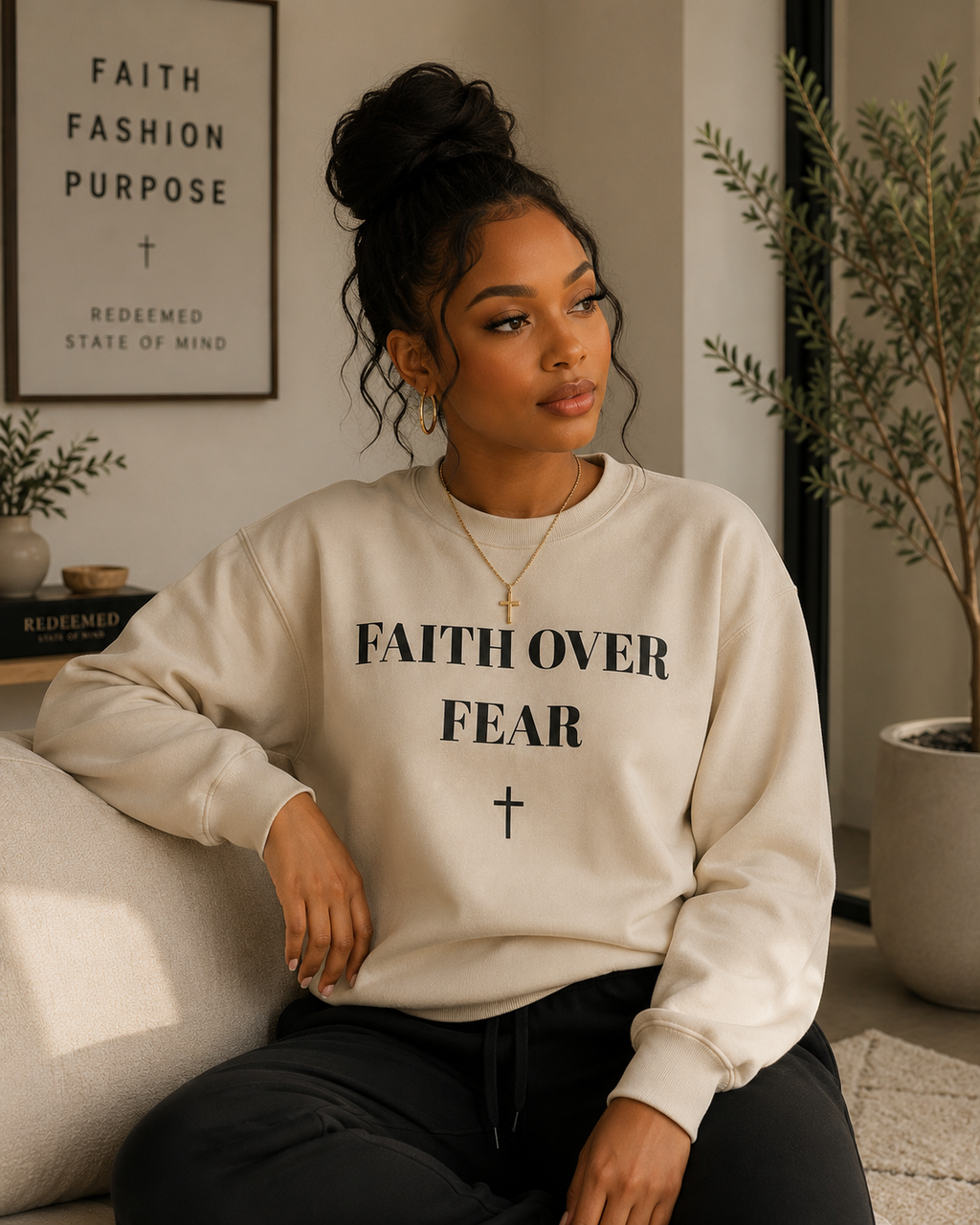 Faith Over Fear™ Essential Crewneck