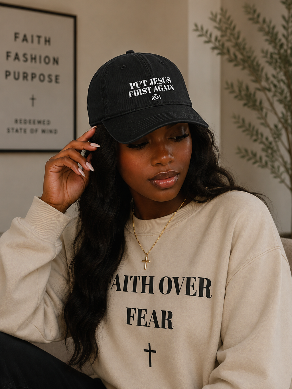 Put Jesus First Again Signature Cap