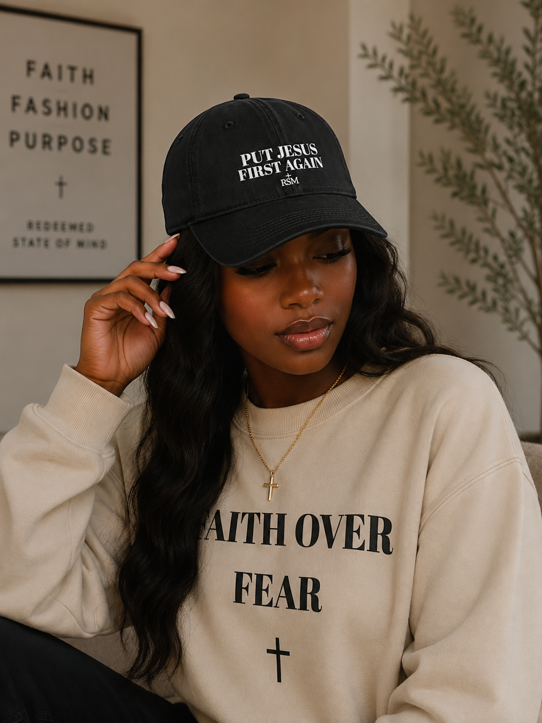 Put Jesus First Again Signature Cap